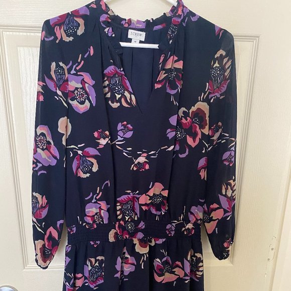 J. Crew Dresses & Skirts - JCrew Floral Smoked Waist Dress